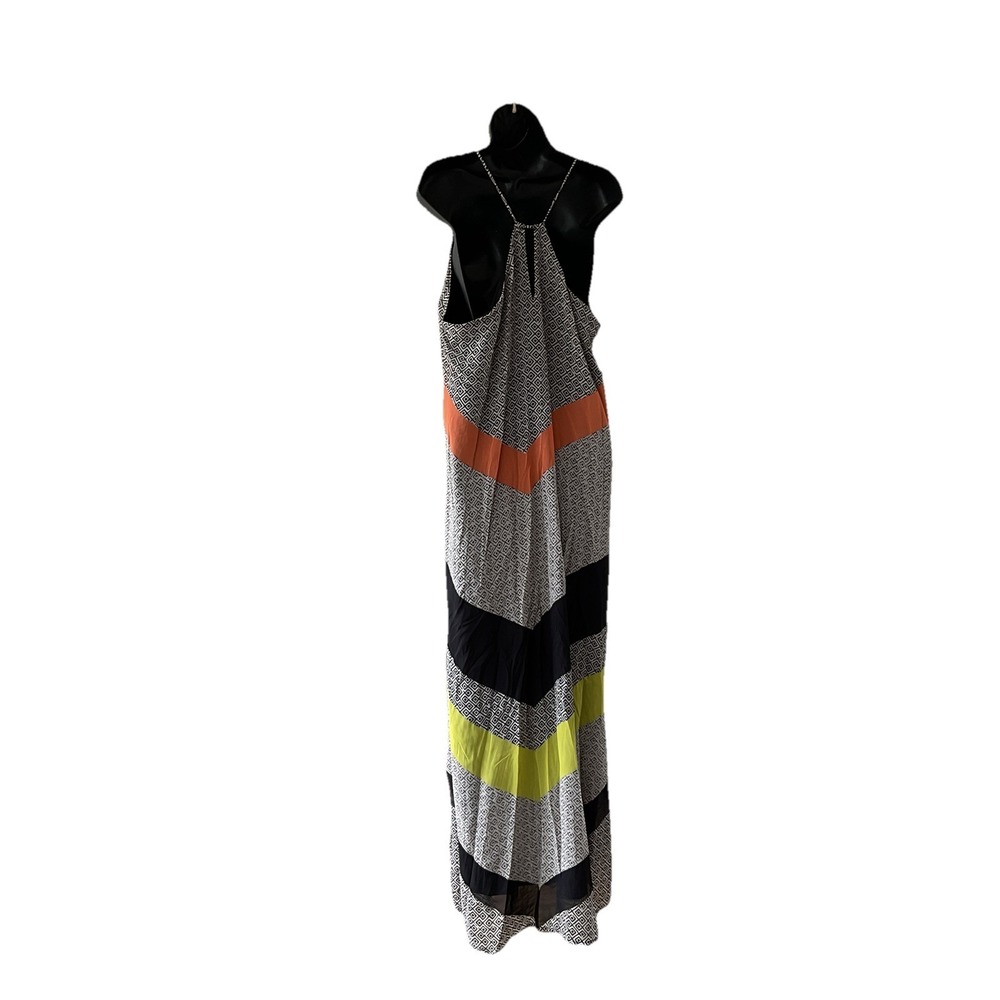 Old Navy Womens Strappy Keyhole Maxi Sundress Size XL Boho Geo Chevron Colorful - Picture 2 of 7